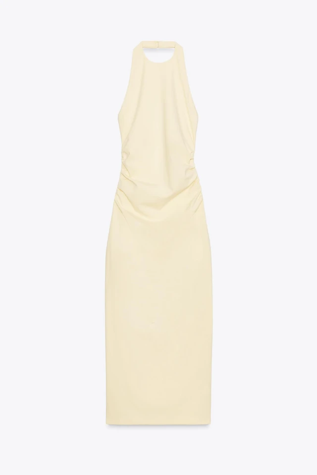 Zara DRAPED HALTER DRESS at Mall of America in Bloomington, MN