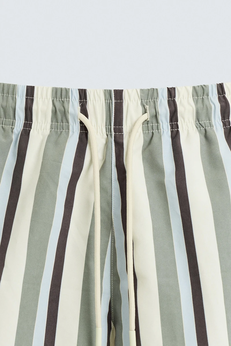 STRIPED MID-LENGTH SWIMSUIT