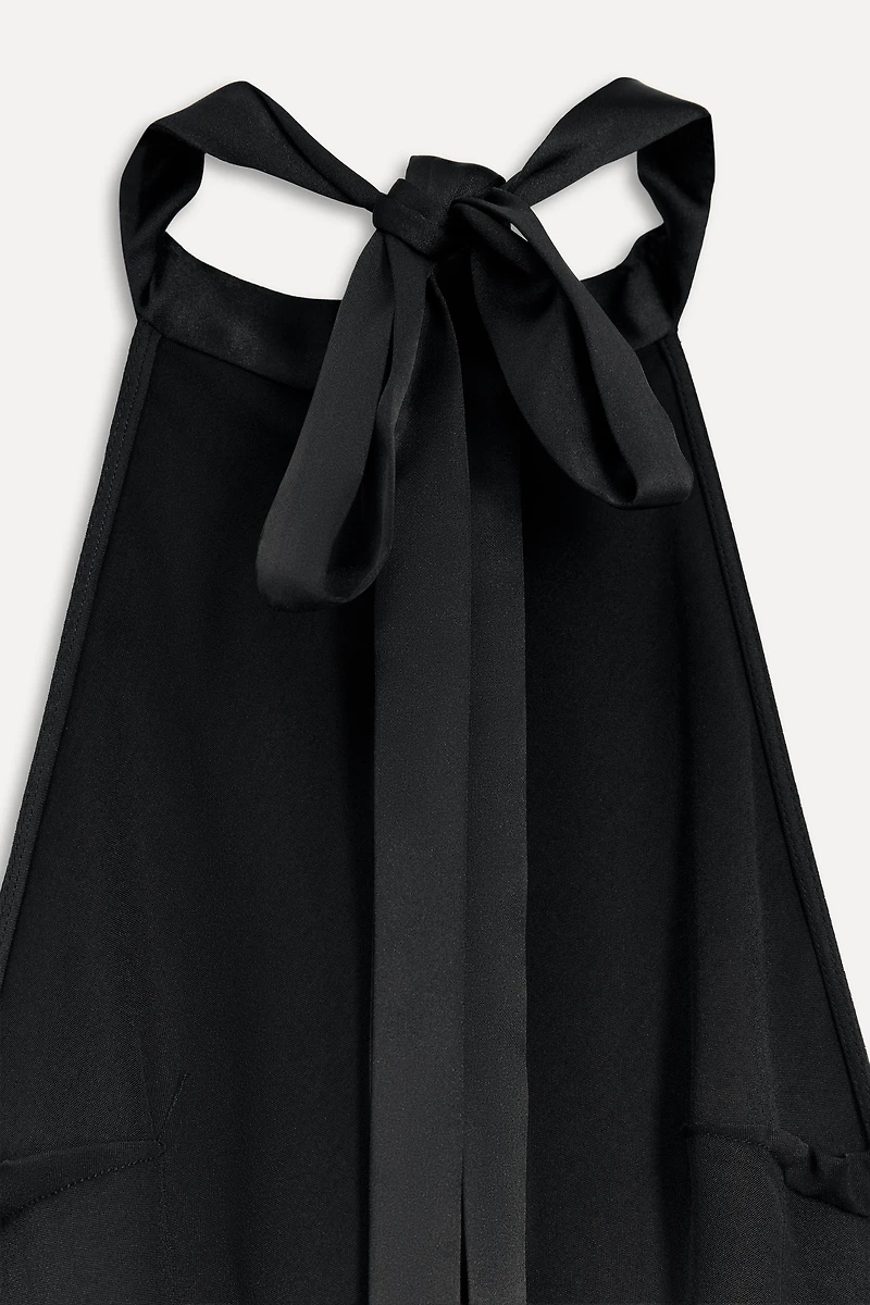 SATIN HALTER DRESS 50TH ANNIVERSARY