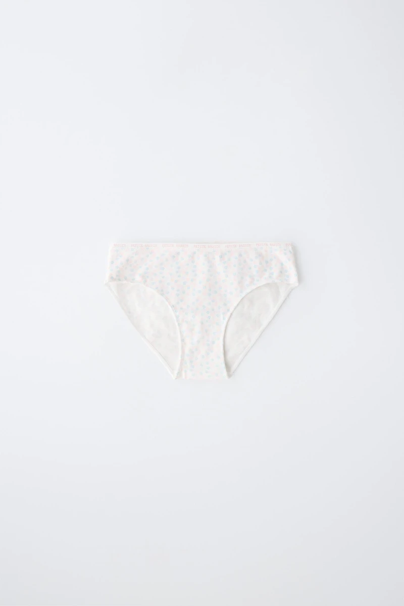 6-14 ANS / LOT DE SIX CULOTTES À RAYURES ET FLEURS