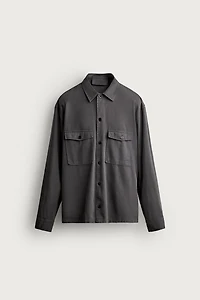 RELAXED FIT WASHED OVERSHIRT