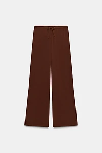 TEXTURED PALAZZO PANTS