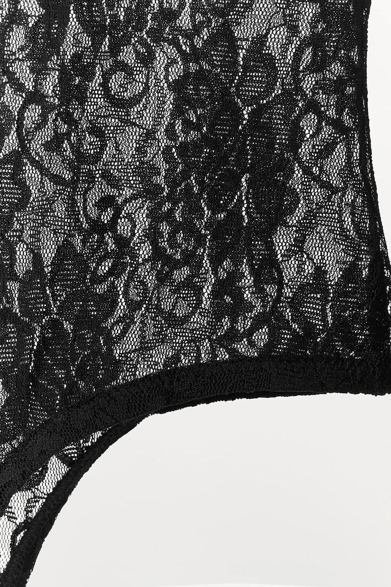 LONG SLEEVE LACE BODYSUIT