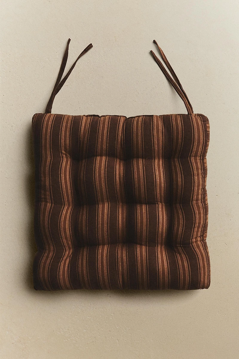 COUSSIN CHAISE RAYURES