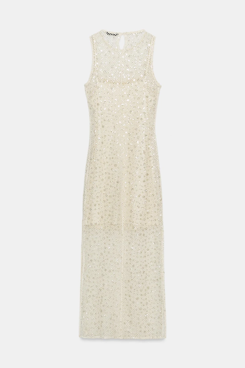 SEQUIN MIDI DRESS