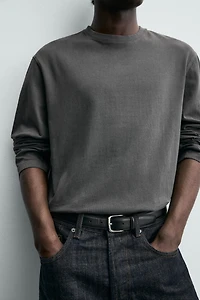 T-SHIRT À MANCHES LONGUES REGULAR FIT