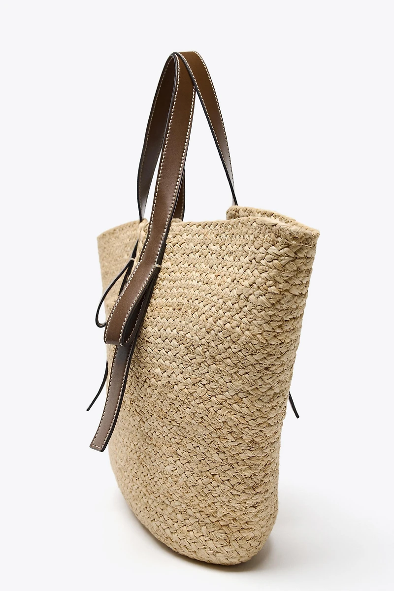 WOVEN SHOPPER BAG