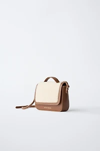 SAC BANDOULIÈRE EFFET PEAU DE MOUTON
