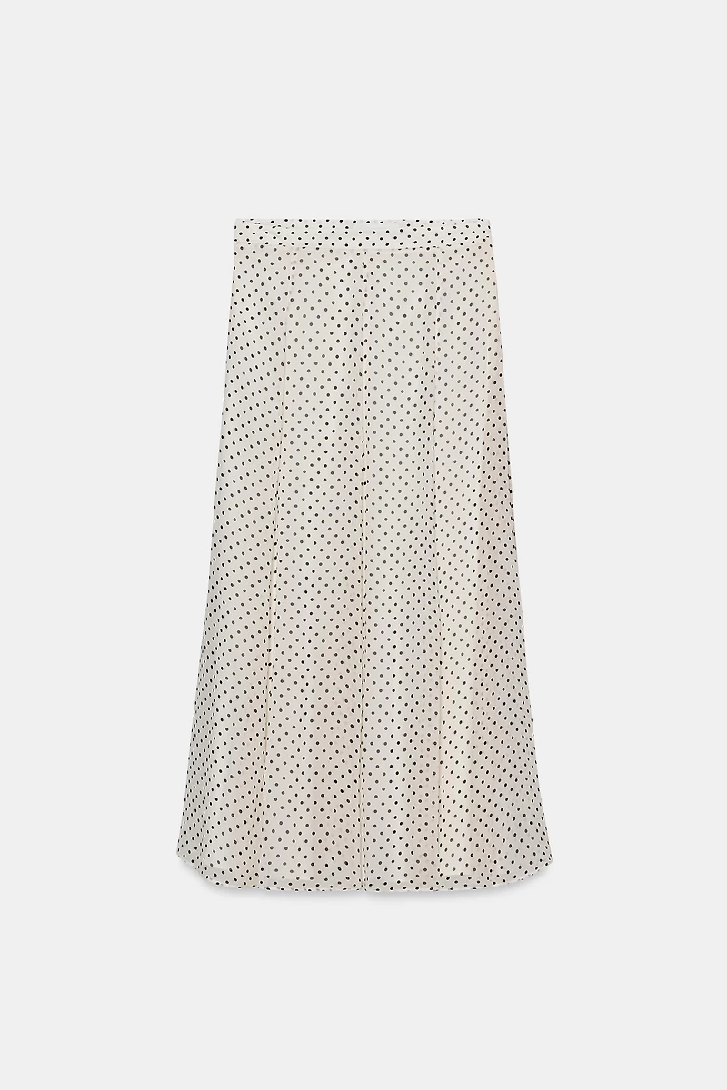 ZW COLLECTION POLKA DOT MIDI SKIRT