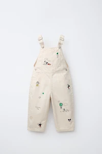 MICKEY MOUSE © DISNEY EMBROIDERED TWILL OVERALLS