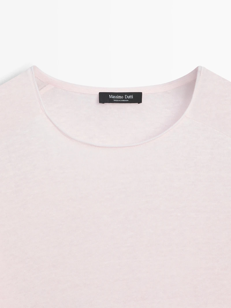 Linen blend T-shirt