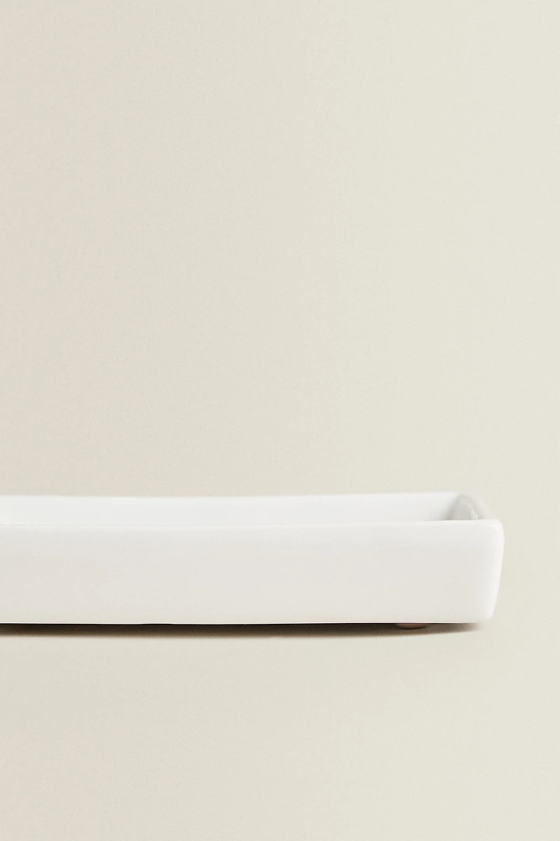 PORTE-SAVON SALLE DE BAIN FAÏENCE BLANCHE