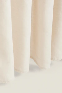 MEDIUM OPACITY DOUBLE-WIDE LINEN CURTAIN