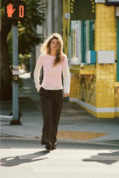 FLAP PLEATED PANTS