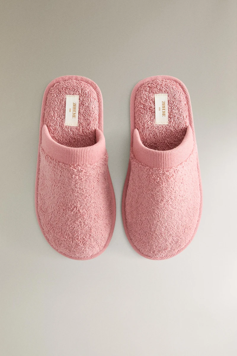 KIDS MULE TOWEL SLIPPERS