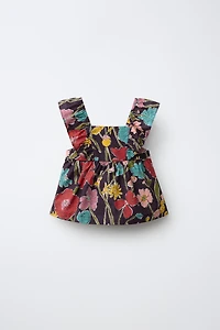 FLORAL PRINT TOP MADE WITH LIBERTY FABRIC