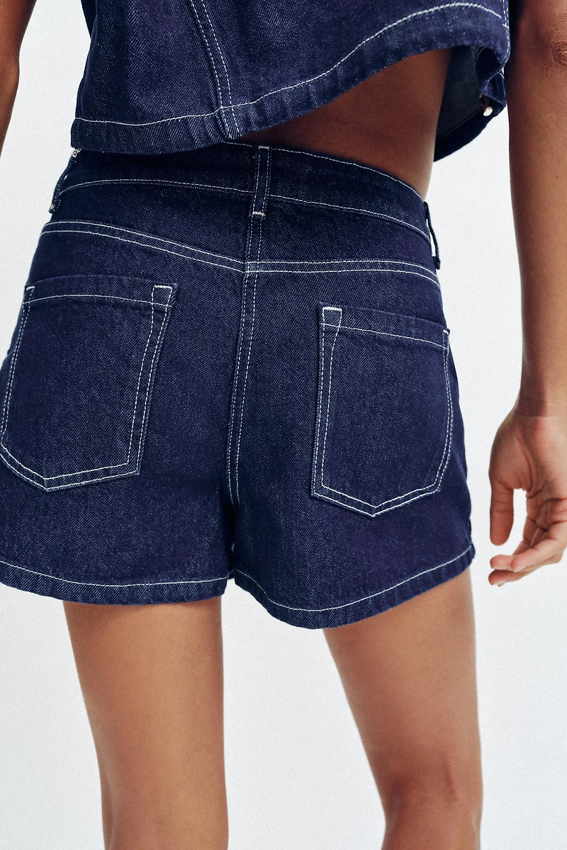 JUPE-PANTALON Z1975 EN JEAN CROISÉE