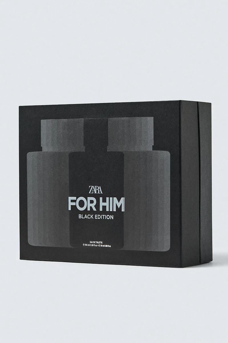 FOR HIM BLACK EDITION EDT SET 100 ML (3.4 FL.OZ) + 50 ML (1.7 FL. OZ)