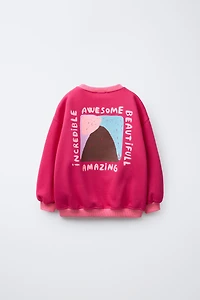 MOUNTAIN PRINT SWEATSHIRT