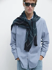 Chemise à carreaux regular fit 100 % coton