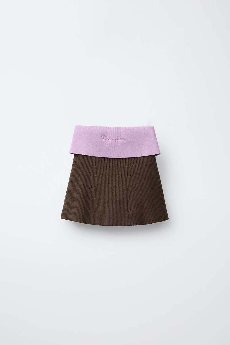 JUPE EN MAILLE CHAMPION ® X ZARA