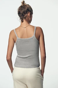 TOP HALTER CÔTELÉ