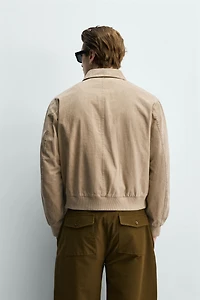 WASHED COTTON REGULAR FIT JACKET
