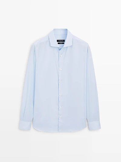 Slim fit 100% cotton shirt