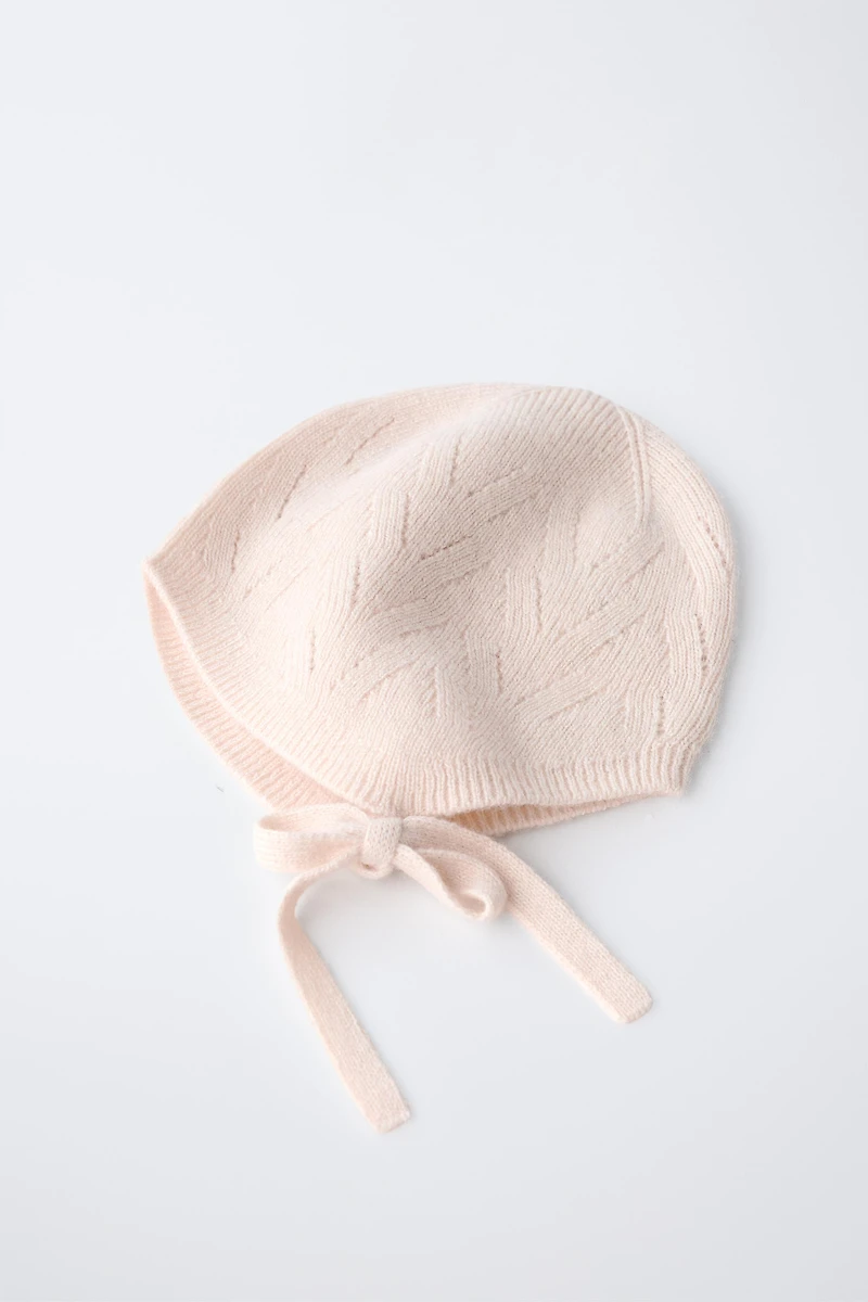 COTTON WOOL BLEND BONNET