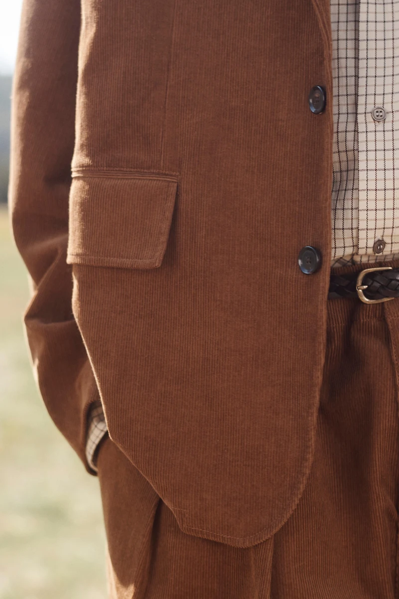 RELAXED FIT CORDUROY SUIT BLAZER LIMITED EDITION