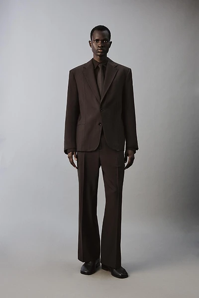 FLARE FIT SUIT PANTS WITH WOOL