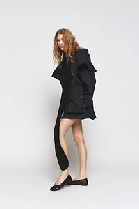 LIMITED EDITION CONTRAST COLLAR HOODIE TRENCH COAT ZW COLLECTION