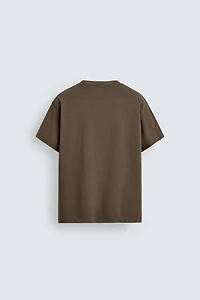 T-SHIRT BOXY FIT INSCRIPTION DÉLAVÉE