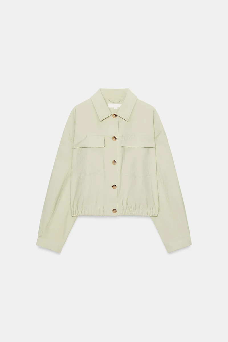 SHORT JACKET WITH FLAP POCKETS