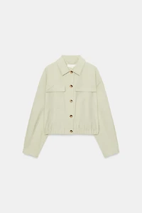SHORT JACKET WITH FLAP POCKETS