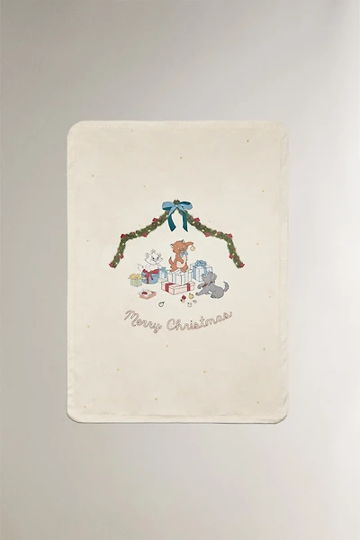 COUVERTURE POLAIRE ENFANT LES ARISTOCHATS ©DISNEY NOËL