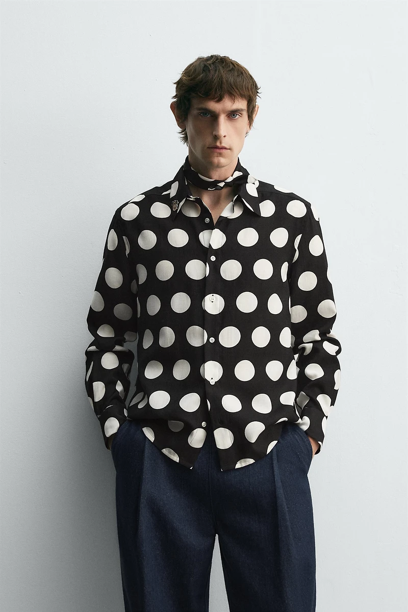 POLKA DOT SHIRT HARRY LAMBERT FOR ZARA X DISNEY