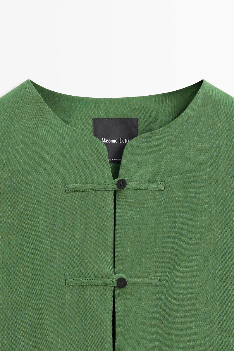 Surchemise fluide à boutons esprit total look