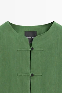 Surchemise fluide à boutons esprit total look