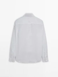 Regular fit 100% linen shirt