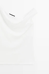 Asymmetric off-the-shoulder top