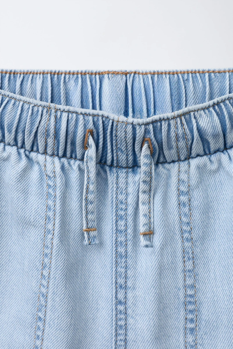 FLOWY DENIM SHORTS