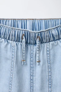 FLOWY DENIM SHORTS