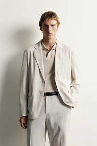 WASHED EFFECT RELAXED FIT BLAZER