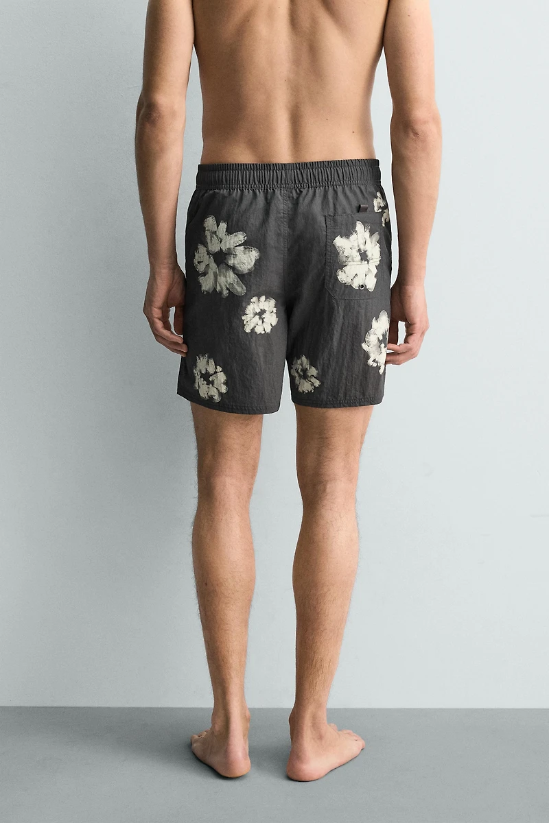 LONG FLORAL PRINT SWIMSUIT