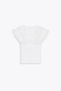 PETER PAN COLLAR T-SHIRT