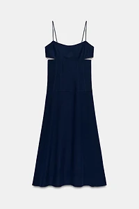 CUT OUT STRAPPY MIDI DRESS