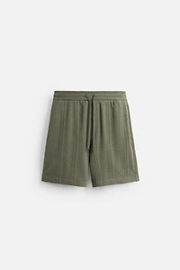 JACQUARD TEXTURED SHORTS