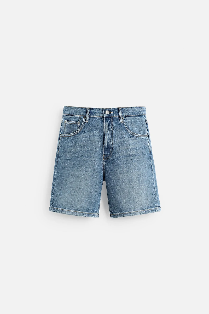 REGULAR FIT DENIM SHORTS