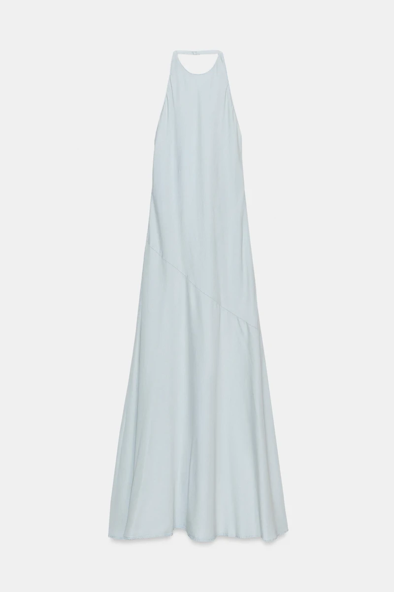 ROBE FLUIDE HALTER